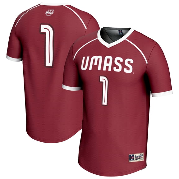 Youth GameDay Greats #1 Maroon UMass Minutemen Lightweight Women's Lacrosse Fashion Jersey