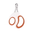 thumbnail image 2 of Pet Nail Clippers Stainless Steel Round Hole Scissors for Small Dogs Cats and Birds Professional Grooming Tool for Safe Precise Trimming Durable Pet Supplies Orange, 2 of 7