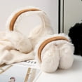 thumbnail image 5 of Ear Muffs&nbsp;For Winter Women,Foldable Winter Lint Earmuffs For Cold Insulation Thickened Earmuffs For Outdoors Windproof Earmuffs And Long Lint Hair In Two Colors, 5 of 8