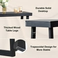 thumbnail image 5 of MYZBBD Narrow Entryway Table, Pine Wood Console Tables for Entryway, Slim Sofa Tables Behind Couch for Living Room, Hallway, Entrance, 43 x 12 x 32, Black, 5 of 9