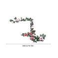 thumbnail image 3 of LEFTHIGH Home 16 Head Simulated Rose Vine Garland 200cm Pink White Red Purple Hot Pink Rose Gold Plastic Wall Hanging Wedding Party Decor Funny Gifts, 3 of 7