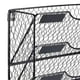 thumbnail image 4 of Archivador de pared Cola 3 niveles Malla Organizador de oficina, 4 of 6