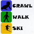 thumbnail image 2 of CafePress - Crawl Walk Ski Body Suit - Long Sleeve Cotton Baby Bodysuit, 2 of 4