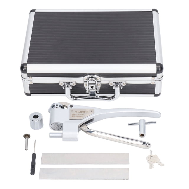 Probador de dureza Webster W-20A, 25-110HRE Rango de dureza 0.5HW Precisión para aleación de aluminio y rango de medición de dureza de metal 0~20HW