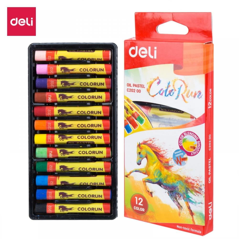 Washable Oil Pastels Deli EC2022024 Colors Oil Painting Rod (mixed