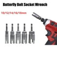 thumbnail image 5 of Wing Nut Driver Slot Butterfly Bolt Socket Sleeve Wrench Screwdriver Hex Shank, 5 of 5