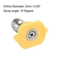 thumbnail image 2 of Uxcell 1/4 Inch Stainless Steel 15 Degree 2mm Orifice Diameter Nozzle 2 Pack, 2 of 5