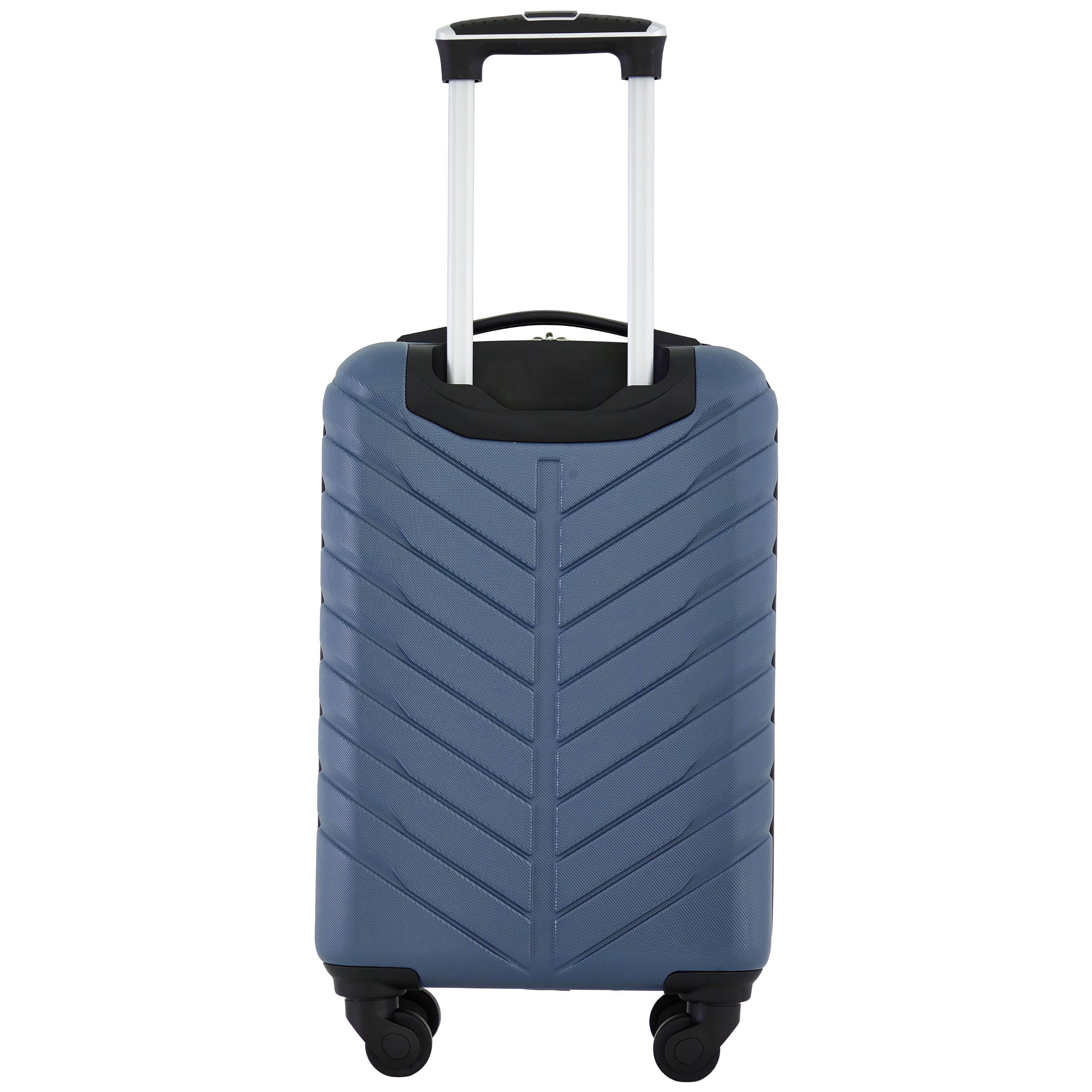 Wrangler 20-inch Carry-On Rolling Hard Side Spinner Luggage, Blue