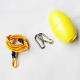 thumbnail image 3 of 2x Correa de accesorio flotante de línea de remolque de kayak elástica con boya pequeña y clips Cola Línea de lanzamiento de remolque de kayak, 3 of 8