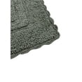 thumbnail image 2 of Serafina Home Bathroom Rug Set OF TWO, 100% Cotton, Tufted Design, Slip Resistant Backing, 17x24 and 20x32 (Adamo dark grey), 2 of 6