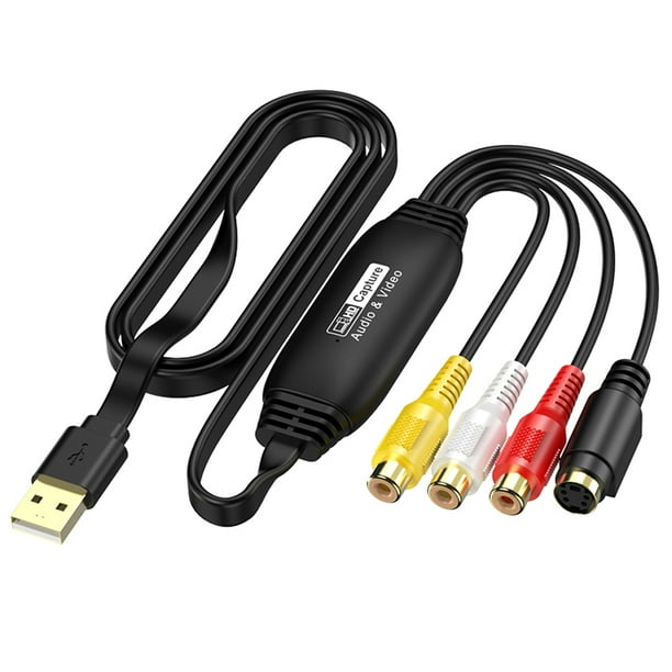 Tarjeta Vídeo USB VHS TV DVD VCR A Convertidor Digital (conector Hembra)