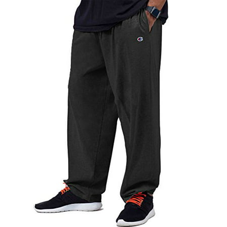 Champion Mens Big and Tall Closed Bottom Jersey Pant with Left Hip C ...