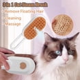 thumbnail image 4 of 3 in 1 Cat Steam Brush for Shedding & Grooming with Foldable Handle Pet Spray Hair Removal Comb Spritz Defur Comb for Cats Water Brush for Long & Short Haired Pets, 4 of 6