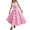 Pink, variant on Gunia Girls Dresses Summer Sundress Sleeveless Casual Tiered Spaghetti Straps Twirl Swing Size 6-14T Pretty Comfortable 6-7 Years