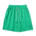 thumbnail image 1 of Pantalones cortos de running de malla para hombre con entrepierna de 12,7 cm: secado rápido, aberturas laterales, cintura con cordón, entrenamiento deportivo, 1 of 5