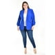 thumbnail image 5 of Blazer manga 3/4 Roman Fashion /Tallas Extras, 12255 (Azul rey) azul 42, 5 of 6