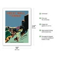 thumbnail image 2 of The Great Wall of China - Sightseeing in Manchuria (Manzhou) - Manzhou Railway Administration - Vintage Travel Poster by Seibin Higuchi c.1937 - Fine Art Matte Paper Print (Unframed) 18x24in, 2 of 4