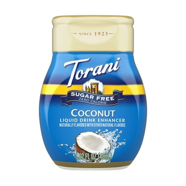 Torani Sugar Free Coconut Liquid Drink Enhancer, 1.62 fl oz