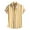 61 Yellow, variant on guisaled Mens Striped Button Down Shirts Summer Short Sleeve Dress Shirt Turndown Collar Lightweight Office Work Blouses Tops