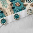 thumbnail image 4 of jejeloiu Boho Exotic Style Curtains Pack of 2 (42x84 Each),Bohemian Bull Skull Curtains Blackout,Beige Cyan Bedroom Curtains For Boys Teens,Microfiber Bedroom Decor, 4 of 6