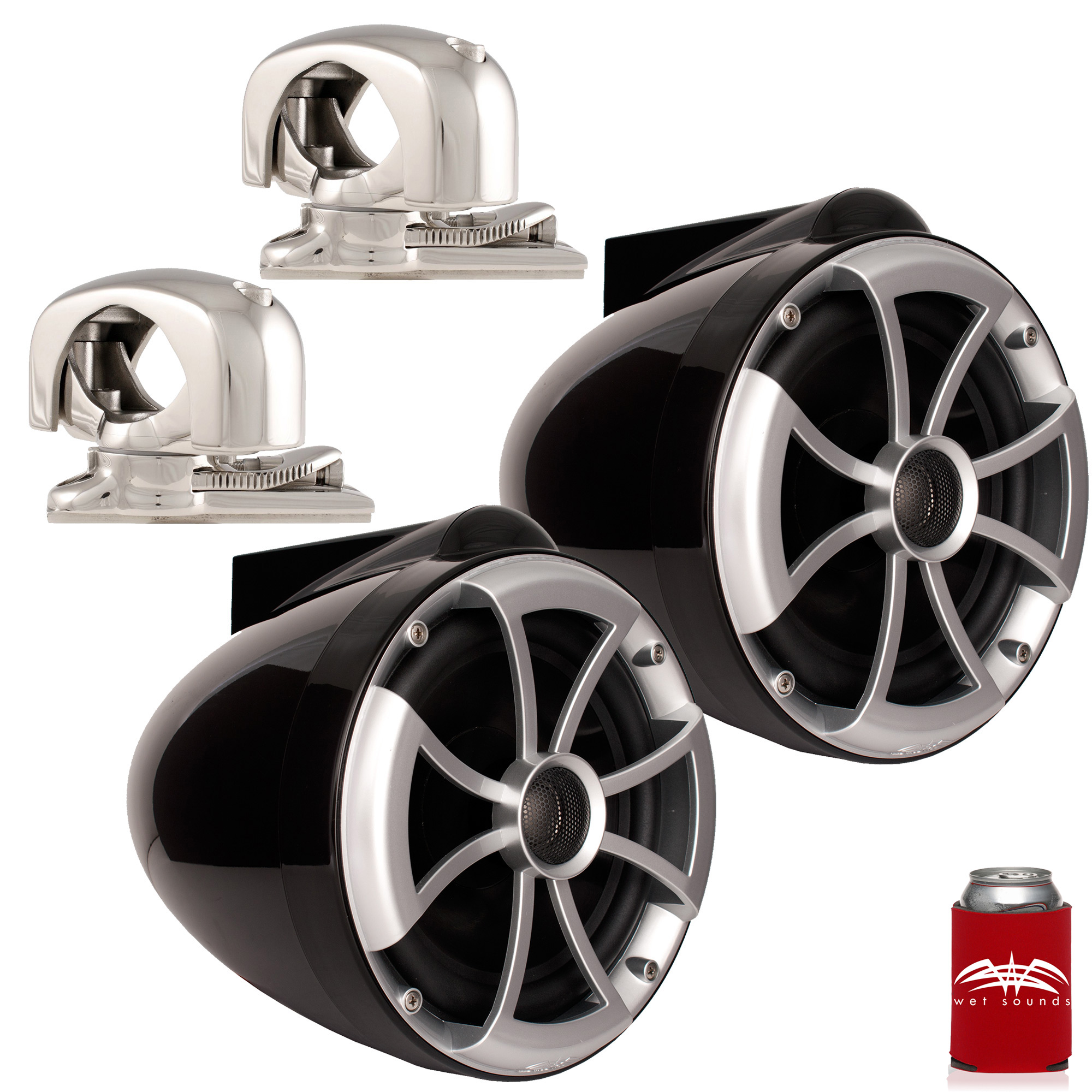 Tower Speakers with Mini Fixed Clamps 