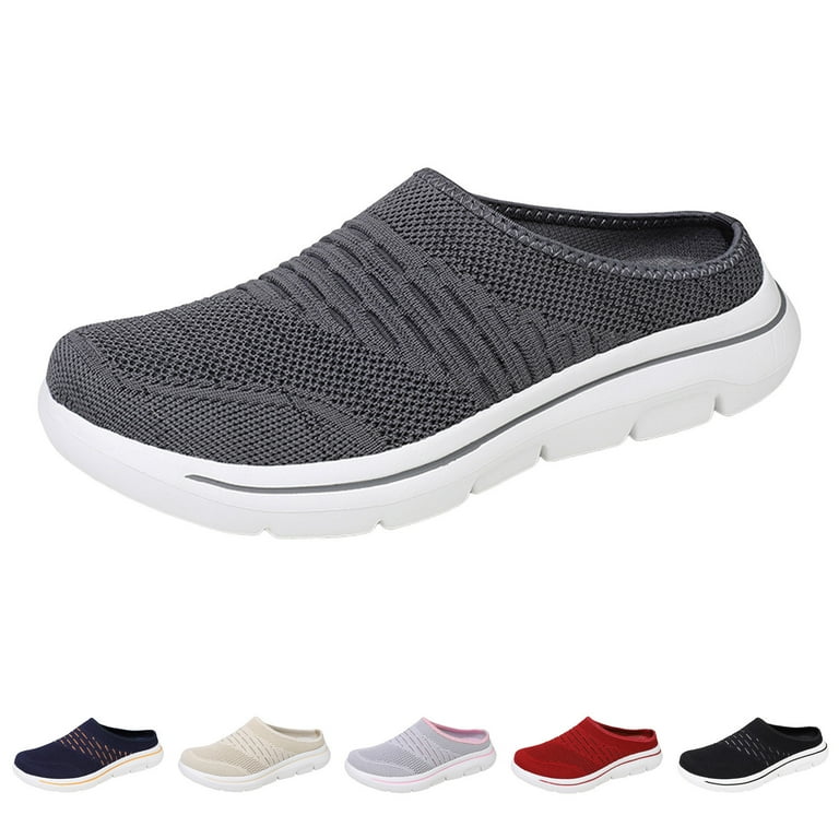 Guttear Mules for Women 2025 Summer Slip On Closed Toe Shoes