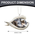 thumbnail image 3 of Less Than 5 Hangs Christmas Sleeping Angel Dog Christmas Decorations Dog Memorial Decorations Dog Angel Shape Acrylic Pendant Gift for Dog Lovers Christmas Holiday Christmas Crafts, 3 of 9