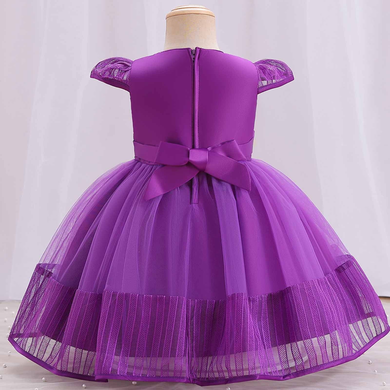 Jovati Toddler Girl Summer Clothes Toddler Baby Girls Childrens Sleeveless Lace Bow Mesh Dress Gauze Dress Princess Dress Baby Girl Summer Clothes Bab