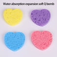 thumbnail image 4 of 50Pcs Heart Designed Facial Cleaning Sponges Crafted From Natural Fiber Suitable For Most Skin Types, 4 of 9