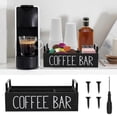 thumbnail image 4 of FUYGRCJ Coffee Station Organizer 4 Compartments Coffee Bar Accessories Organizer with 2 Handles Wood Coffee Pods Holder Storage Basket Versatile Coffee Organizer Station, 4 of 10