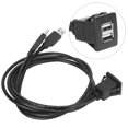thumbnail image 5 of USB 2.0 Extension Cable Dual Interface Waterproof Car Data Transfer Dashboard Adapter Cord2M/6.6ft, 5 of 5