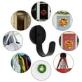 thumbnail image 2 of Ghojet Magnetic Metal Christmas Wreath Hanger Wreath Holder Front Door Hook for Christmas Decoration Matte Black (2 Pack), 2 of 9
