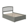 thumbnail image 5 of Richmond Full Platform Bed with Flat Panel Foot Board and Twin Size Urban Trundle Bed in Grey, 5 of 7