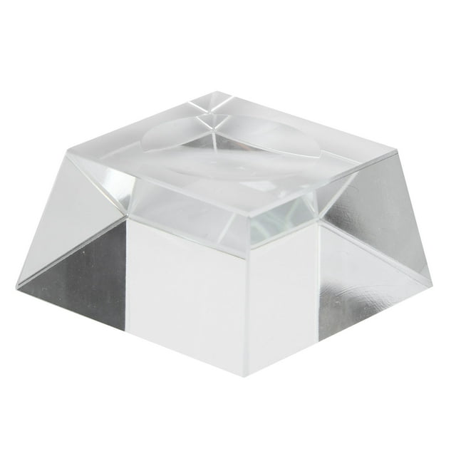 Support de Boule de Cristal Transparent Éducatif en Verre avec Base Concave pour Exposition