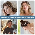 thumbnail image 6 of Jiueut Christmas Snowman Nurse Button Headband Nurse Headbands for Women with Buttons Headbands for Nurses with Buttons for Mask 4 Piece Comfortable Sports Headbands for Teens, 6 of 7