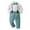 Light Blue, variant on Zecgelong Toddler Boys Long Sleeve Shirt Tops And Pants 3PCS Child Kids Gentleman Bowtie Fall Winter Set&Outfits Overalls Boys 2 Piece Set Size 18-24 Months