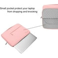 thumbnail image 2 of MOSISO Laptop Sleeve Briefcase for MacBook Air 13 M3 A3113 M2 A2681 M1 A2337 A2179 A1932/Pro 13 M2 M1 A2338 A2251 A2289 A2159 A1989 A1706 A1708, Polyester Notebook Case Bag, Chalk Pink, 2 of 6