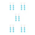 thumbnail image 3 of Qarigey 1 par de pendientes de gancho, pendientes estéticos, pendientes, joyería de novia, azul Type2 NO2 Qarigey CBP263167, 3 of 6