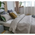 thumbnail image 6 of KASENTEX Coverlet Quilt Set-Pre Washed-Luxury Microfiber Soft Warm Bedding-Solid Colors Bedspread-Contemporary Floral Design, Oversized King + 2 King Shams, TAUPE GREY, 6 of 8