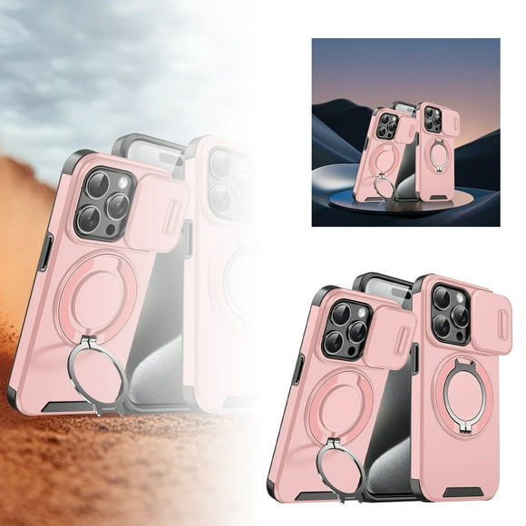 Teléfono de la serie IPhone 16 con soporte para ventana Cubierta protectora a prueba de golpes