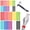 Multicolor, variant on Wrap-It Storage Self-Gripping Reusable Cable Ties - 5" and 8" (60 Pack) - Reusable Hook and Loop Charging Cord Wraps for Cord Management - Multi-Color
