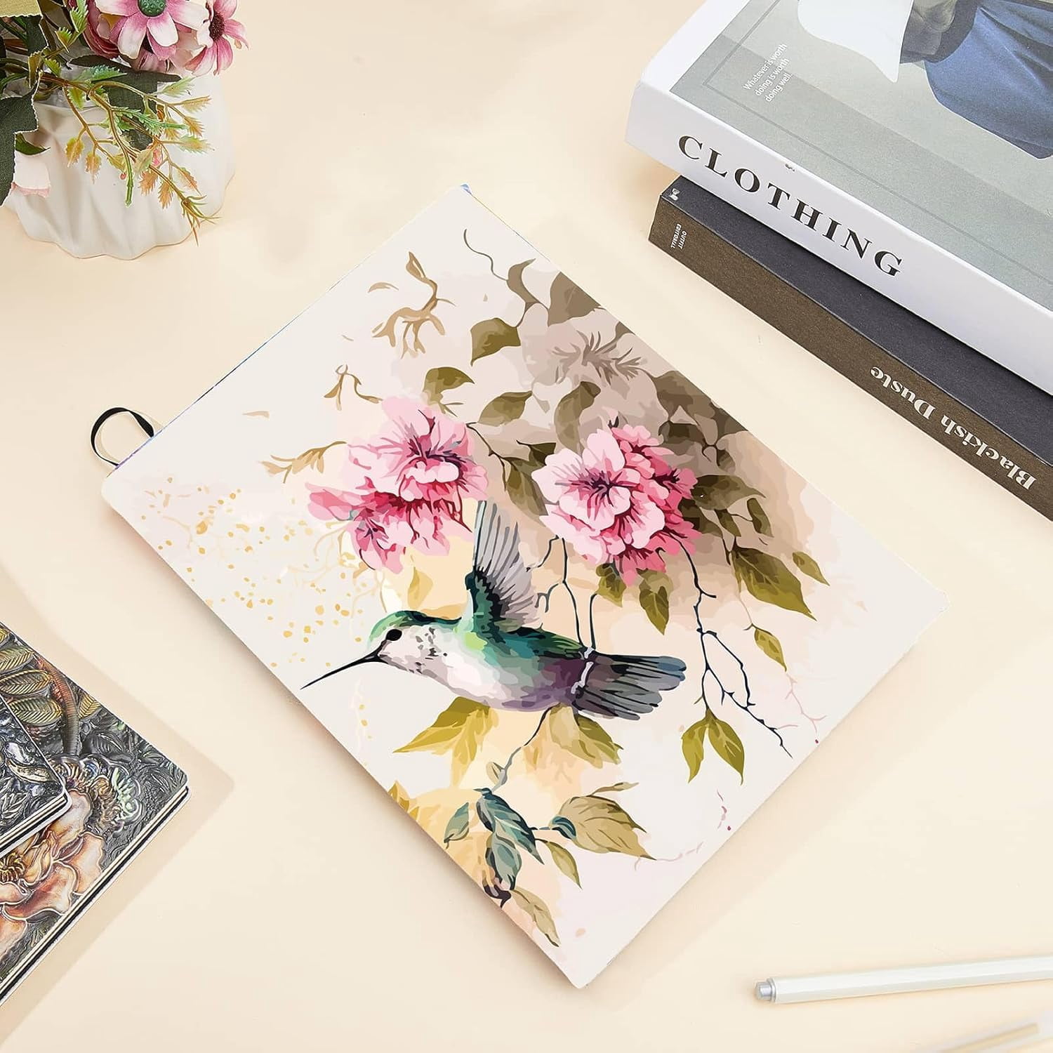 Copertina Per Notebook 9.4x15.7 Pollici Copertina Elastica Per Libri Con Fiori Di Ciliegio - Protezione Riutilizzabile Per Libri 25x40 Cm Cover Libro Sakura - 12