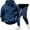 #392-Navy, variant on Yusimy Men's Solid Color Fleece-Lined 2-Piece Hoodie Cargo Set Long Sleeve Casual Sports Pants Warm