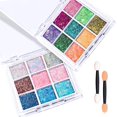 thumbnail image 1 of 18-Color Face Glitter, Body Glitter Hair Glitter for Glitter Makeup, 2 PCS Glitter Gel 6 Color Themes, Chunky Glitter for Kids Women, Halloween Rave Concert Face Paint, 1 of 7