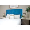 thumbnail image 3 of Barn Walls Teal Weathered Floating Headboard Handcrafted in America Real Solid Wood - California King, 3 of 9