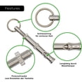 thumbnail image 3 of 2 x silbatos para perros profesionales para criar y entrenar perros - con tono ajustable - para entrenamiento de perros - material: latón, color: plata Adepaton LN-0102, 3 of 8