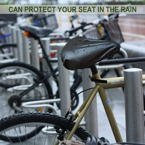3 Packs Waterproof Bike Saddle Cover in Black Bicycle Seat Rain Cover with Elastic Band Bike Seat Cover to Protect Your Bike Saddle Walmart