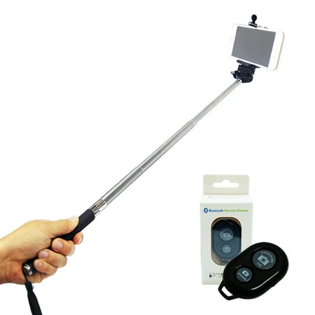 Loadstone Studio Selfie Stick Portrait Camera Monopod Extendable Cell-phone Tripod with Bluetooth Remote Shutter,