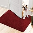 thumbnail image 1 of SHIQI-Indoor Doormat, Front Door Mat for Entrance (32"x48" Red) Machine Washable Entryway Rug Non Slip Dirt Trapper Door Rugs Absorbent Low Profile Shoes Scraper Inside Floor Mats for Entry, 1 of 4