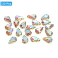 thumbnail image 3 of Unique Bargains 20Pack Teardrop Sew on Rhinestone - 13x8mm Glass Teardrop Crystal Rhinestones in Gold Prong Setting (AB Color), 3 of 7